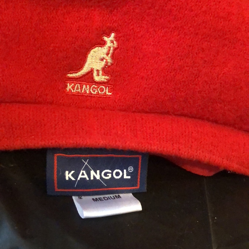 Red wool Spitfire Newsboy hat by Kangol ladies Medium  = size 7, new no tags. - Picture 2 of 6